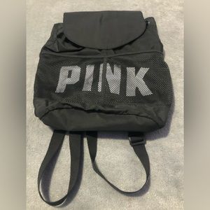 Black Mini Bookbag From Pink